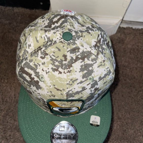 New Era Green Bay Packers 2023 Salute To Service STS Hat 9FIFTY Snapback Camo - Picture 4 of 10